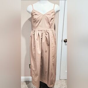 NWT Old Navy Cotton Poplin Cami Maxi Swing Dress Size Large
